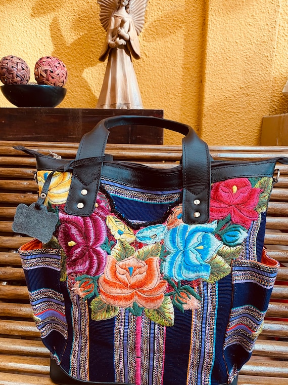 Medium Convertible Day Bag CDB or Modern Diper Bag Huipil 