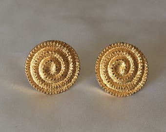 Sarah Coventry spiral clip on earrings