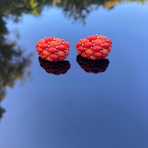 Vintage Kenneth Jay Lane coral earrings
