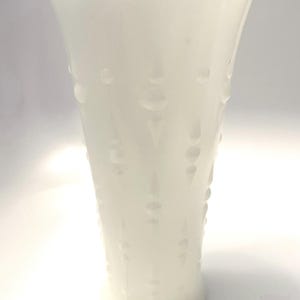 Vintage Anchor Hocking Milk Glass Vase with Teardrop Pearl Pattern - 3 available!