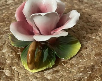 Handmade Porcelain Flower Candle Holder - Made in Italy
