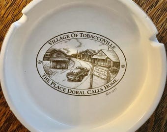 Vintage Advertising Ashtray from Tobaccoville North Carolina