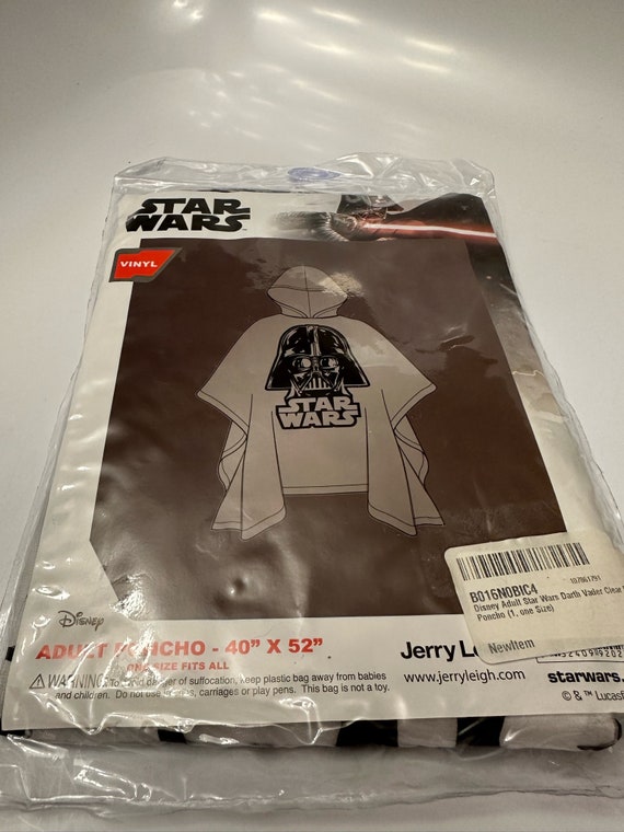 Star Wars Clear Darth Vader Poncho - NEW - Etsy