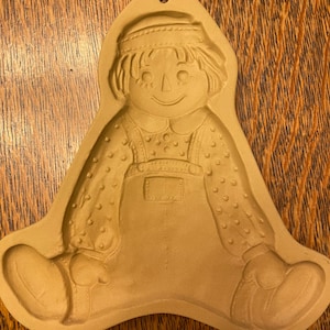 Brown Bag Cookie Art Mold Raggedy Andy