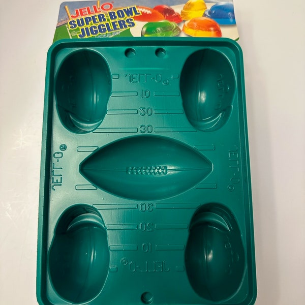 Jell-o Super Bowl Football Jigglers Molds Set of 2 - NEW!