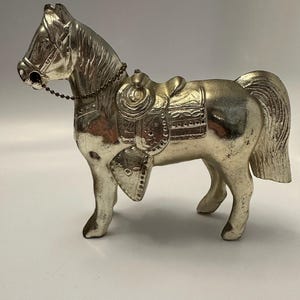 Vintage Silvertone Metal Western Horse Carnival Prize