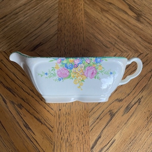 Edwin M. Knowles China Co. Gravy Boat Made in USA 1930’s  33-11