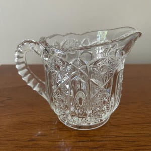 Quintec Crystal Pitcher Creamer by Smith Glass