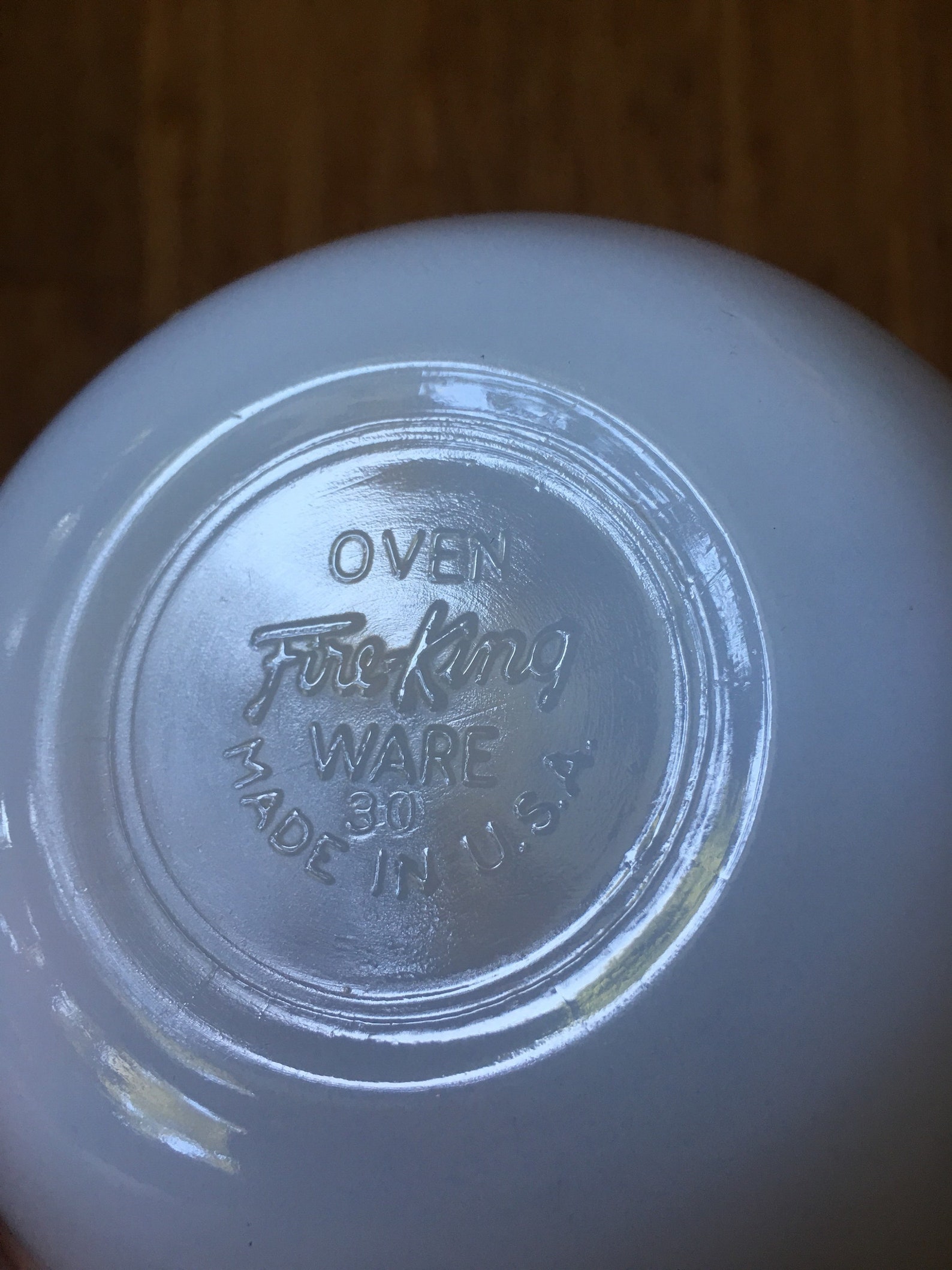 Vintage Oven FireKing Ware Milkglass small bowl with Wheat Etsy