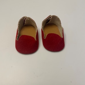 Vintage Red Dolls Shoes