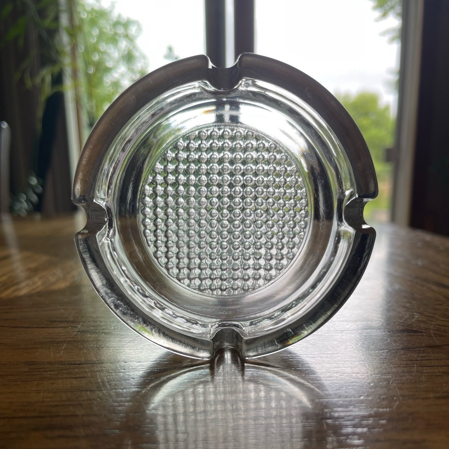 Vintage Blenko Diamond Pattern Heavy Glass Ashtray - Etsy