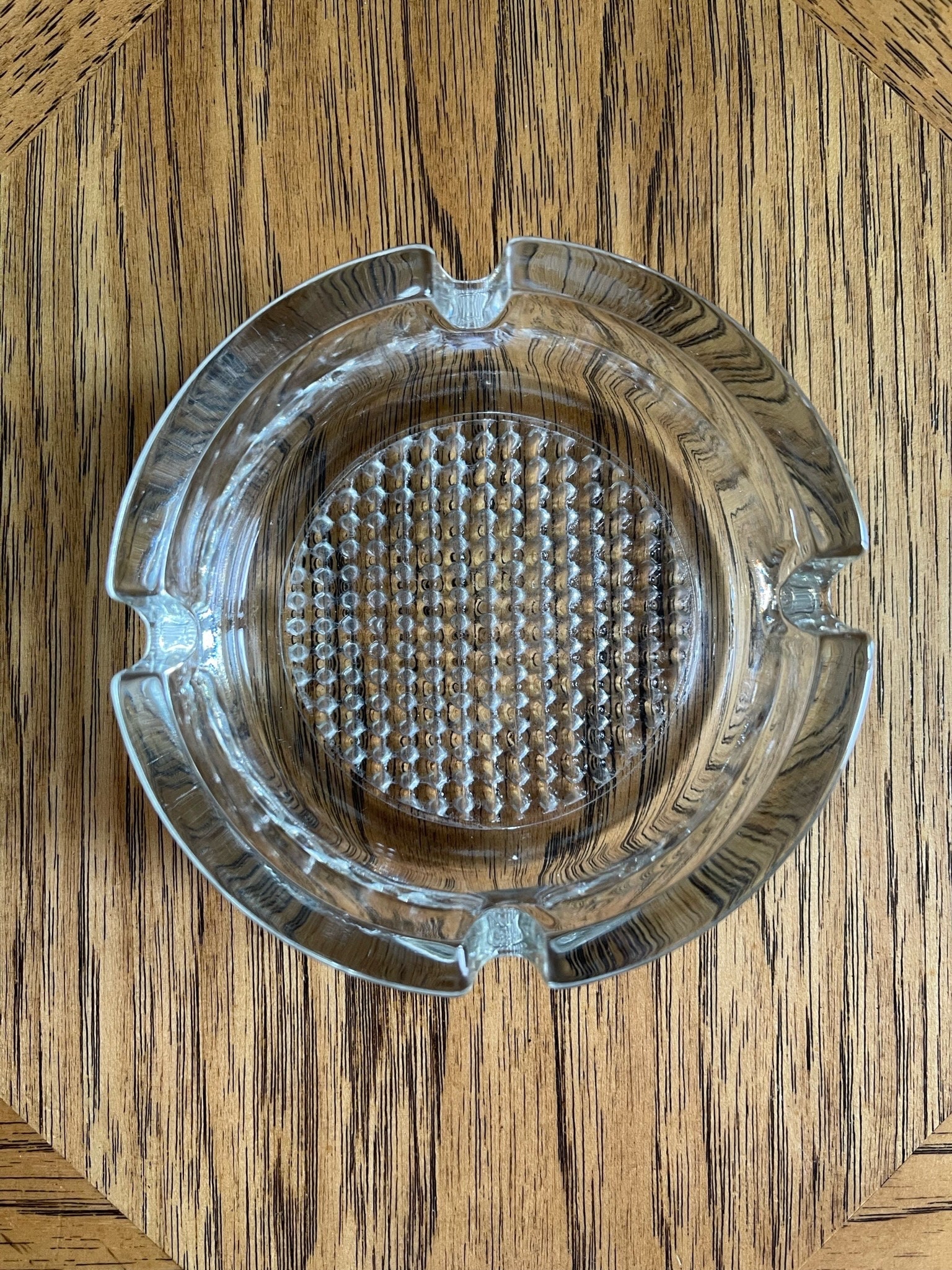 Vintage Blenko Diamond Pattern Heavy Glass Ashtray - Etsy