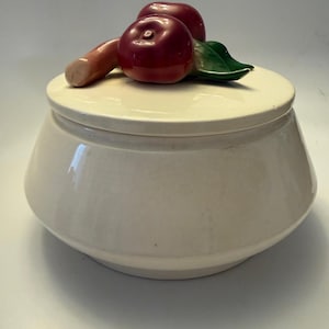 Vintage California Pottery Apples Cookie Jar 1956