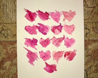 Watercolor Hearts