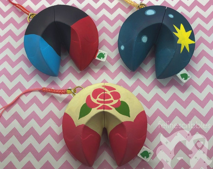 Animal Crossing Pocket Camp Fortune Cookie Keychains Custom & Hand Painted Etsy