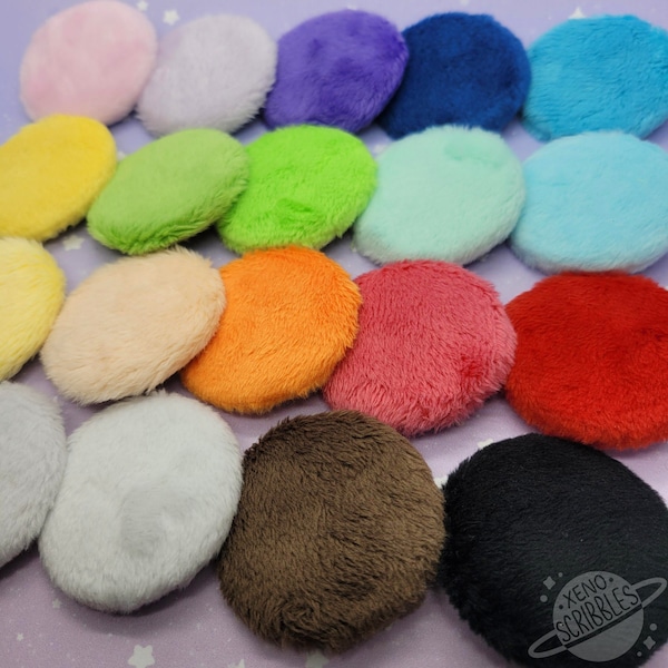 Soft Fluffy Discrete Sensory Stim Toy 1.5" Pin Buttons