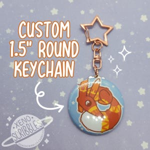 Custom Design / Image Star Clasp 1.5&quot; Round Keychains | Fandom, Comfort Character, Memes