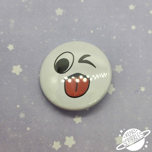 Regretevator Roblox Squeezy Squishy Balls Red Teddy 1.5" Pin Buttons + Sparkle and Holographic Designs White