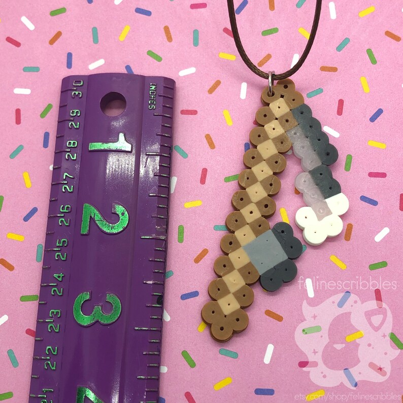 Perler Minecraft Bow and Arrow Flint and Steel Fishing Rod Etsy