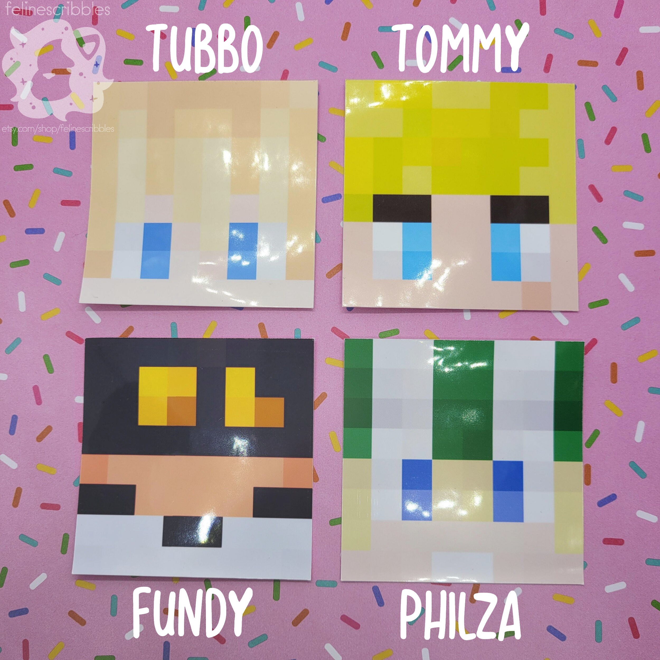 Dream Smp Youtubers Minecraft Skin Face Adesivi In Vinile Etsy Italia