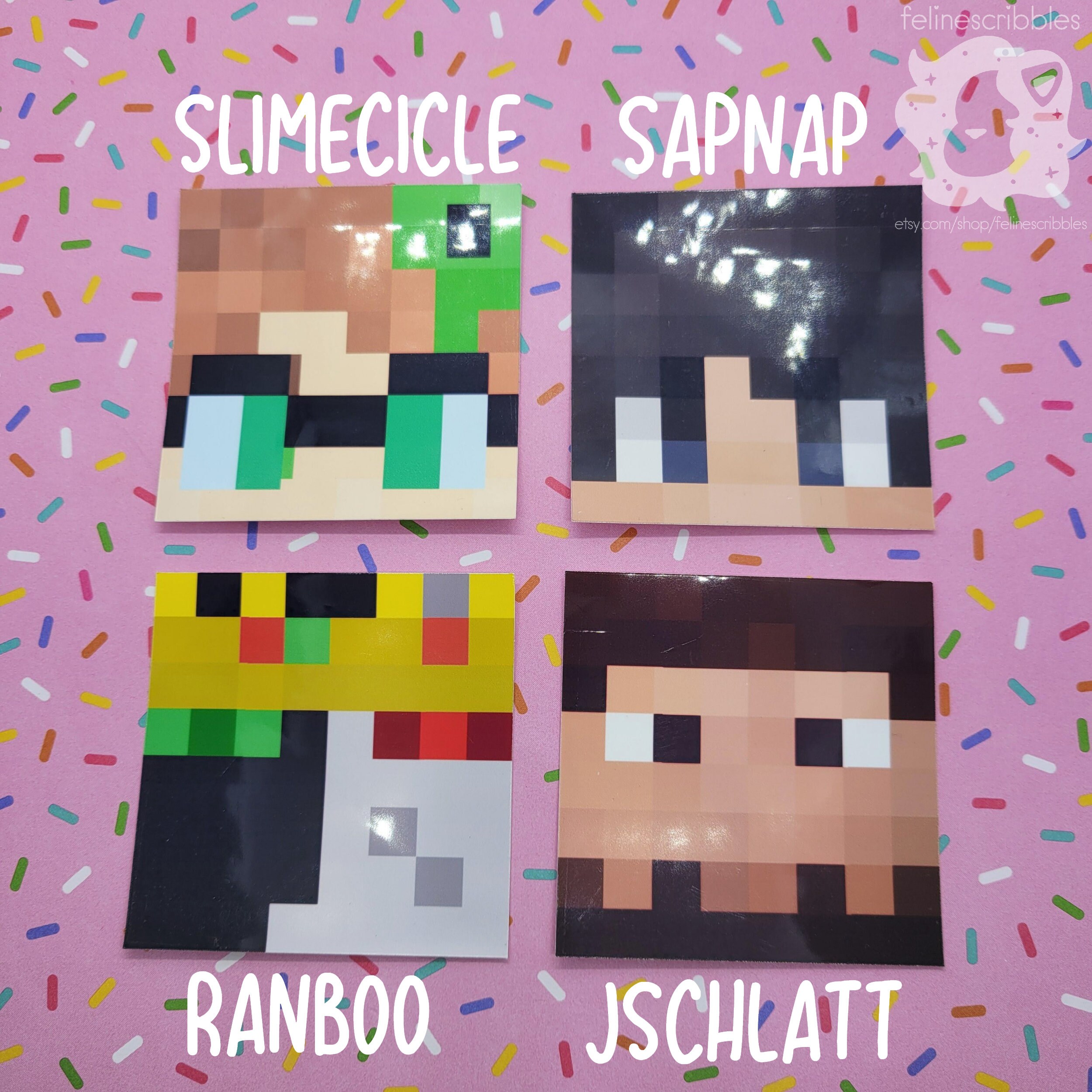 Dream Smp Youtubers Minecraft Skin Face Adesivi In Vinile Etsy Italia