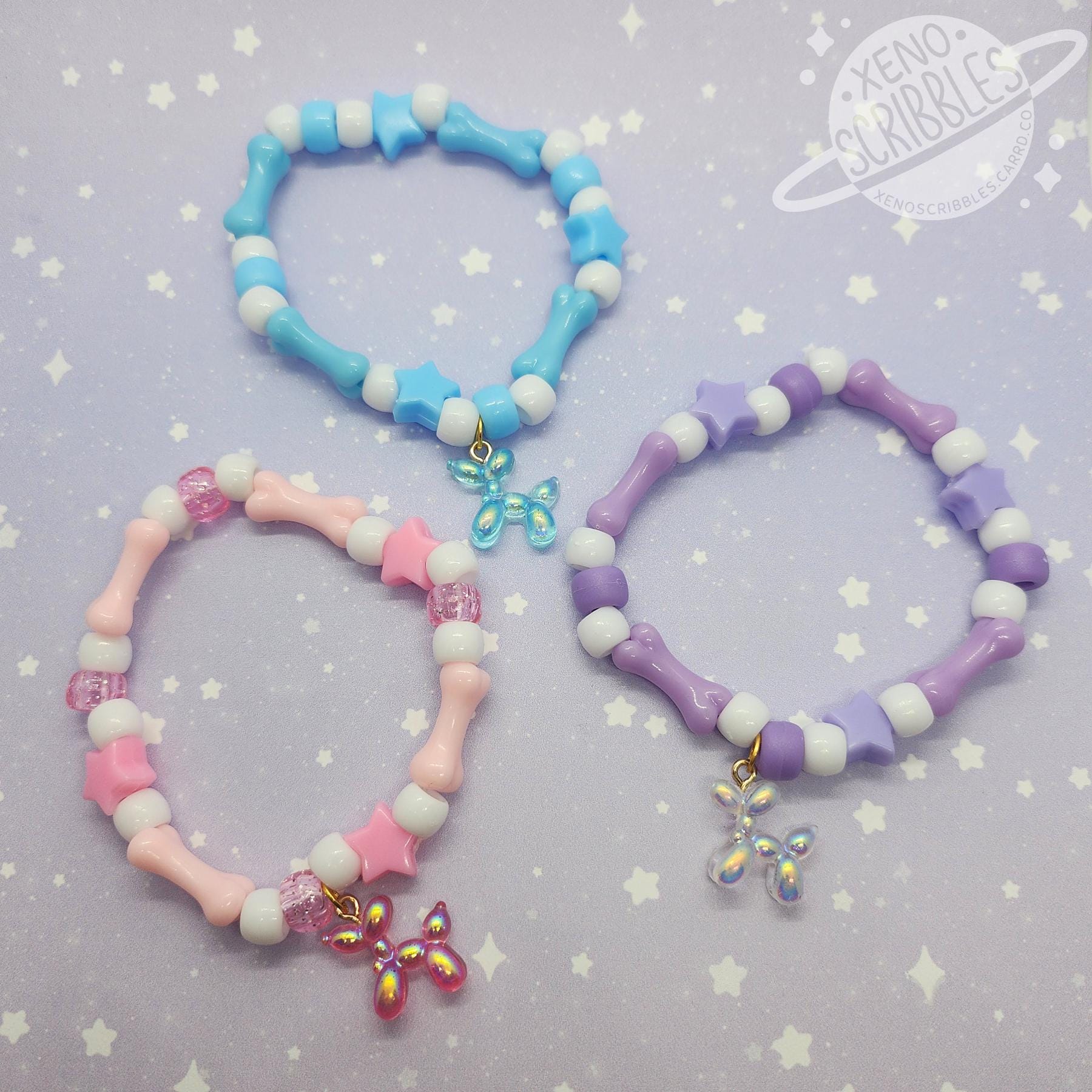 Cutecore Pastel Aesthetic Balloon Dog Puppy Single Kandi Charm 