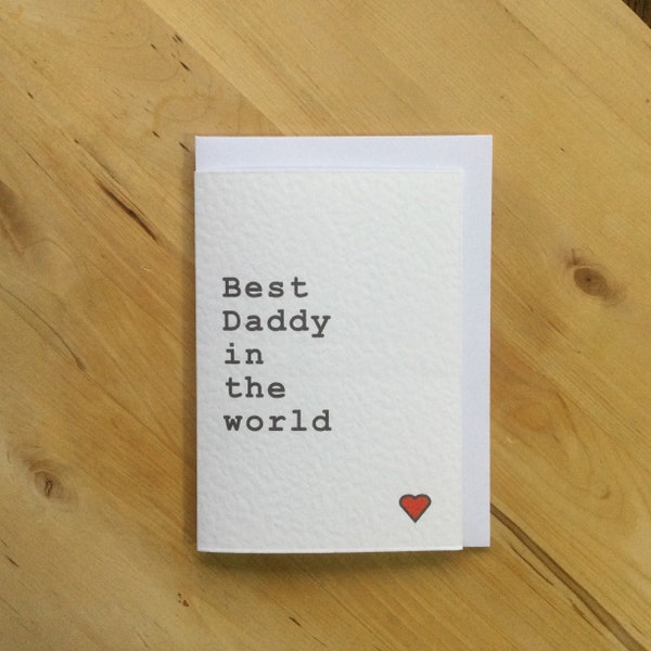 Best Daddy in the world card
