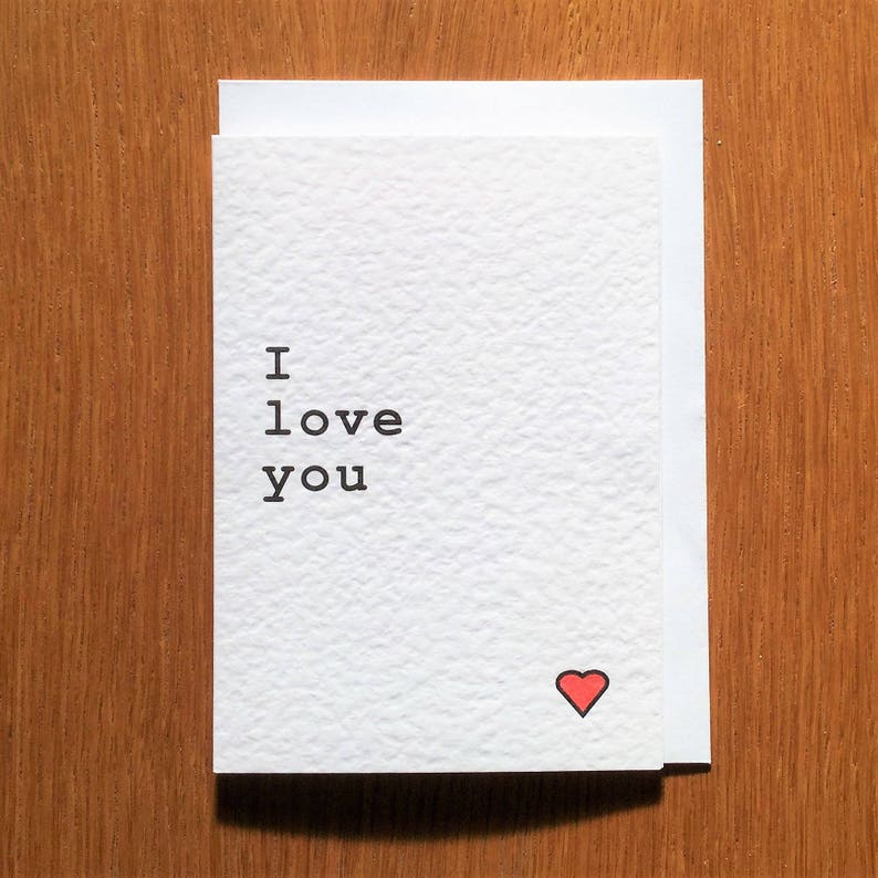 I love you romantic card for her or for him image 10