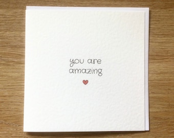 you are amazing card proud of you card