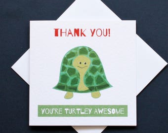 Thank you turtle totally awesome card