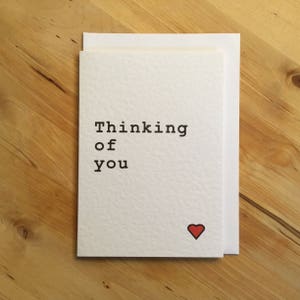 Thinking of you friendship card