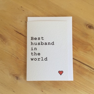 Tarjeta del mejor marido del mundo