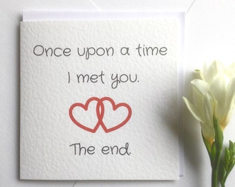 Once upon a time card, true love card