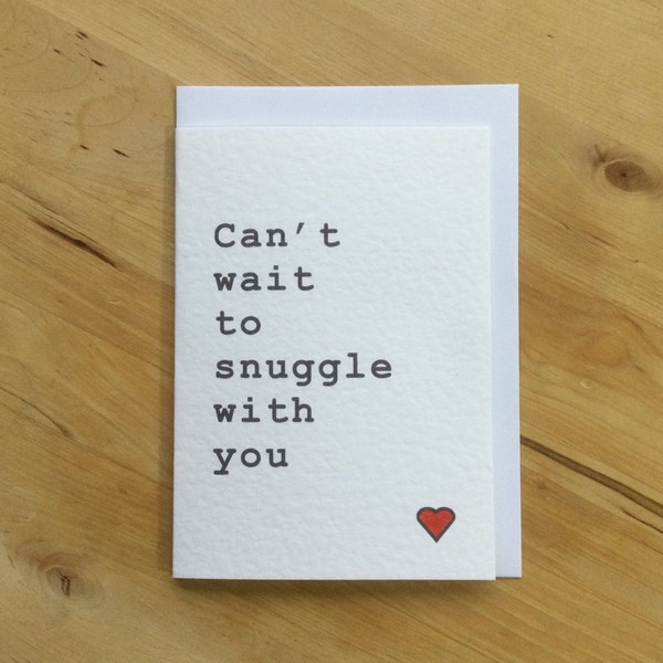 Snuggle Card Etsy