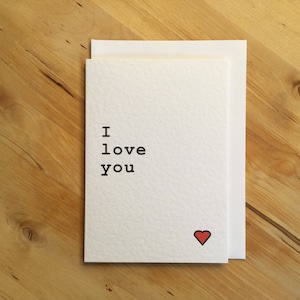 Te amo tarjeta romántica para ella o para él