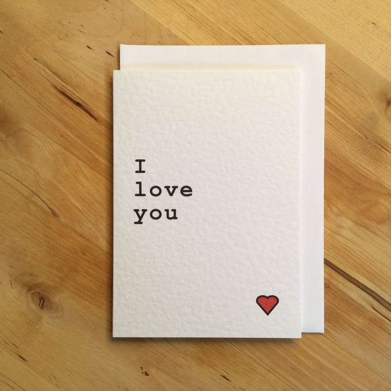 I love you romantic card for her or for him image 7