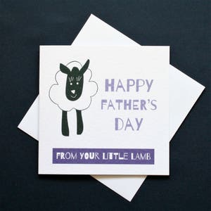 Happy Father's Day From Little Lamb-kaart