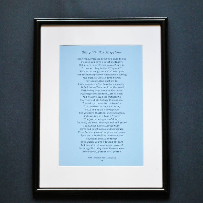 Personal retirement poem, commission a retirement poem, unique retirement gift, poem to order, celebration poem, image 3