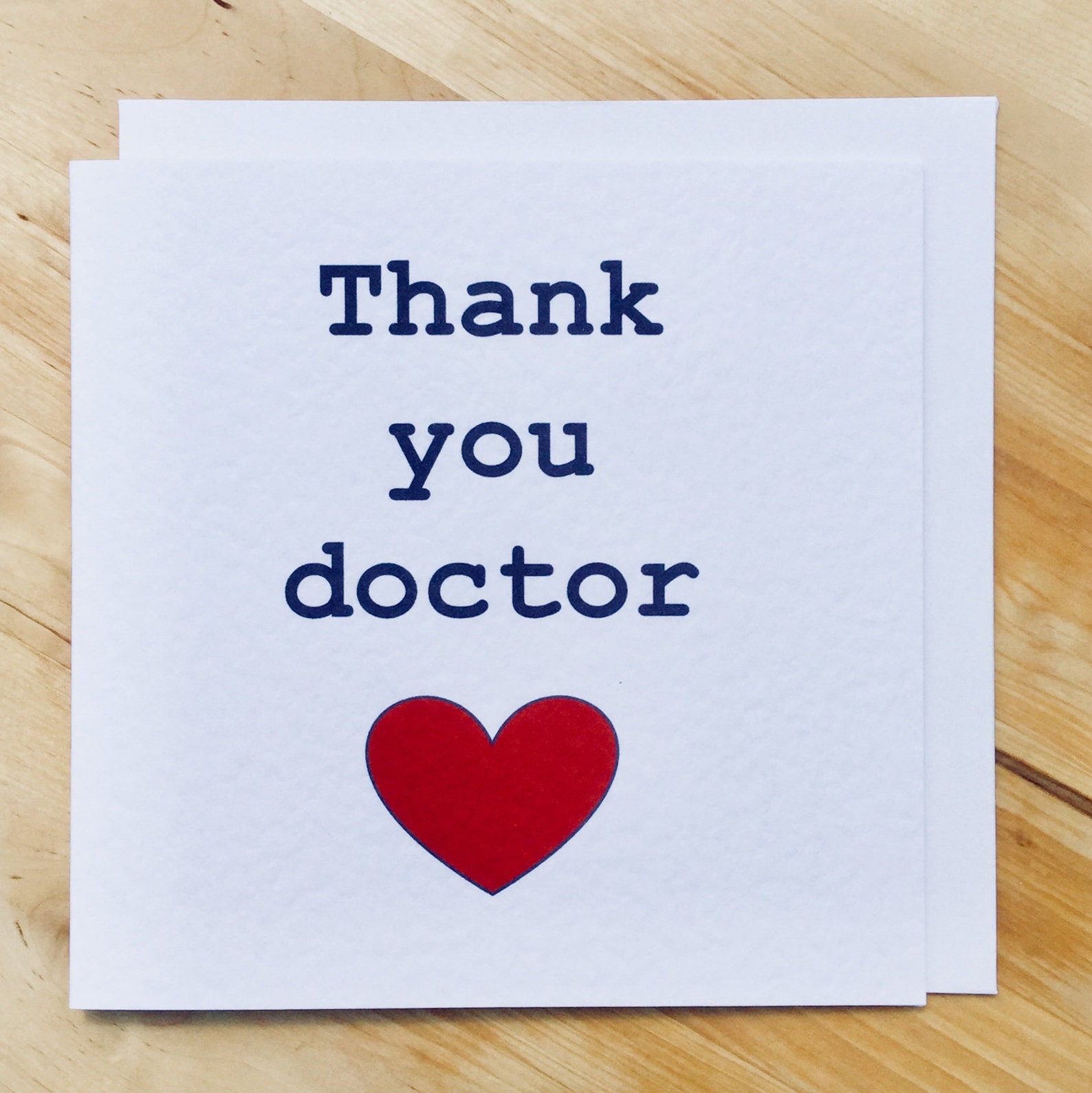 Thank You Doctor Card Thank You Dr Card Doctor Appreciation Etsy