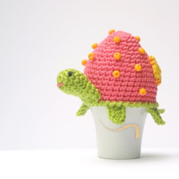 Crochet Turtle Egg Cozy Pattern, PDF, Instant Download, Crochet Pattern, Easter