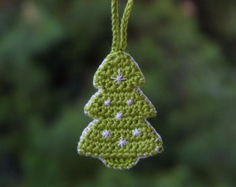 Crochet Christmast Tree Ornament Pattern