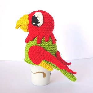 Crochet Parrot Egg Cozy Pattern, PDF image 1