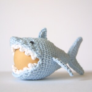 Crochet Shark Egg Cozy, PDF Pattern, Instant Download, Crochet Instructions image 4