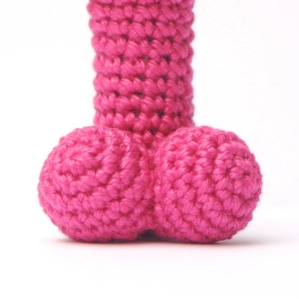 Penis Lip Balm Cozy PATTERN, PDF Pattern, crochet pattern, instant download, American size,crochet penis, lip balm cozy
