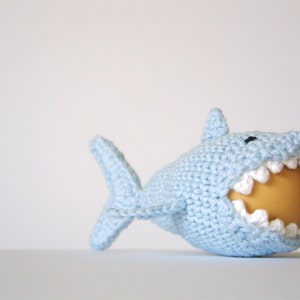 Crochet Shark Egg Cozy, PDF Pattern, Instant Download, Crochet Instructions image 3