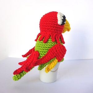 Crochet Parrot Egg Cozy Pattern, PDF image 3