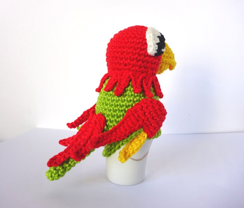 Crochet Parrot Egg Cozy Pattern, PDF image 3