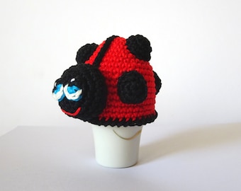 Patrón de crochet para funda de huevo de mariquita