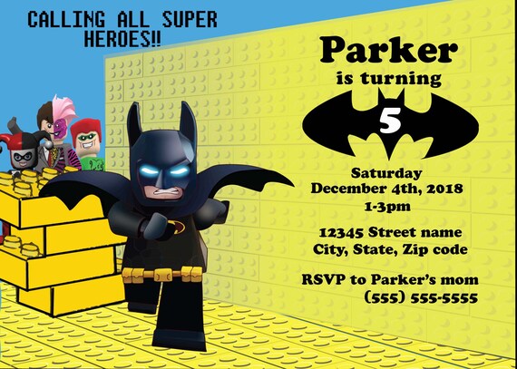 Autres 5 Cartes Invitation Anniversaire Lego Batman 04 D Autres En Vente Maison Autres 5 Cartes Invitation Anniversaire Lego Batman 04 D Autres En Vente Maison