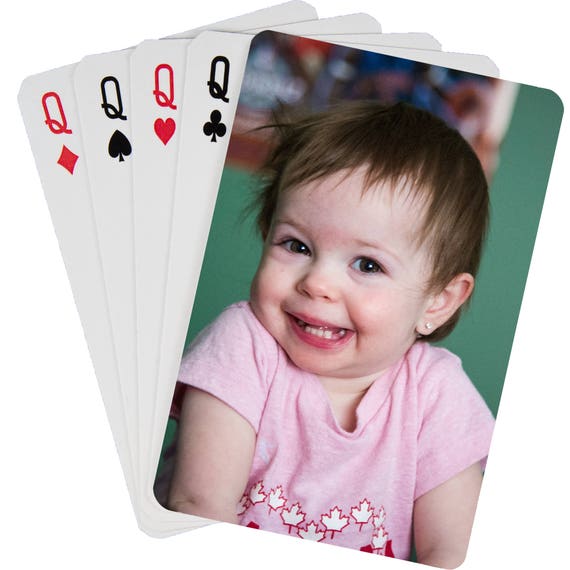 Custom Printed Playing Cards Printed With Your Photo or Etsy